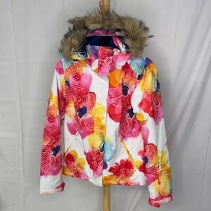 Roxy Floral Hooded Snow Jacket